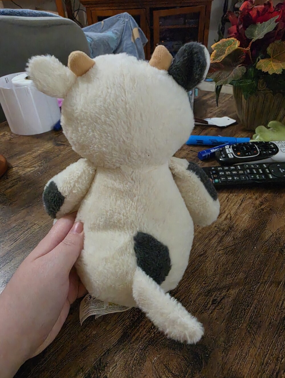 Kellytoy Cow Plush Rattle - Picture 2 of 3
